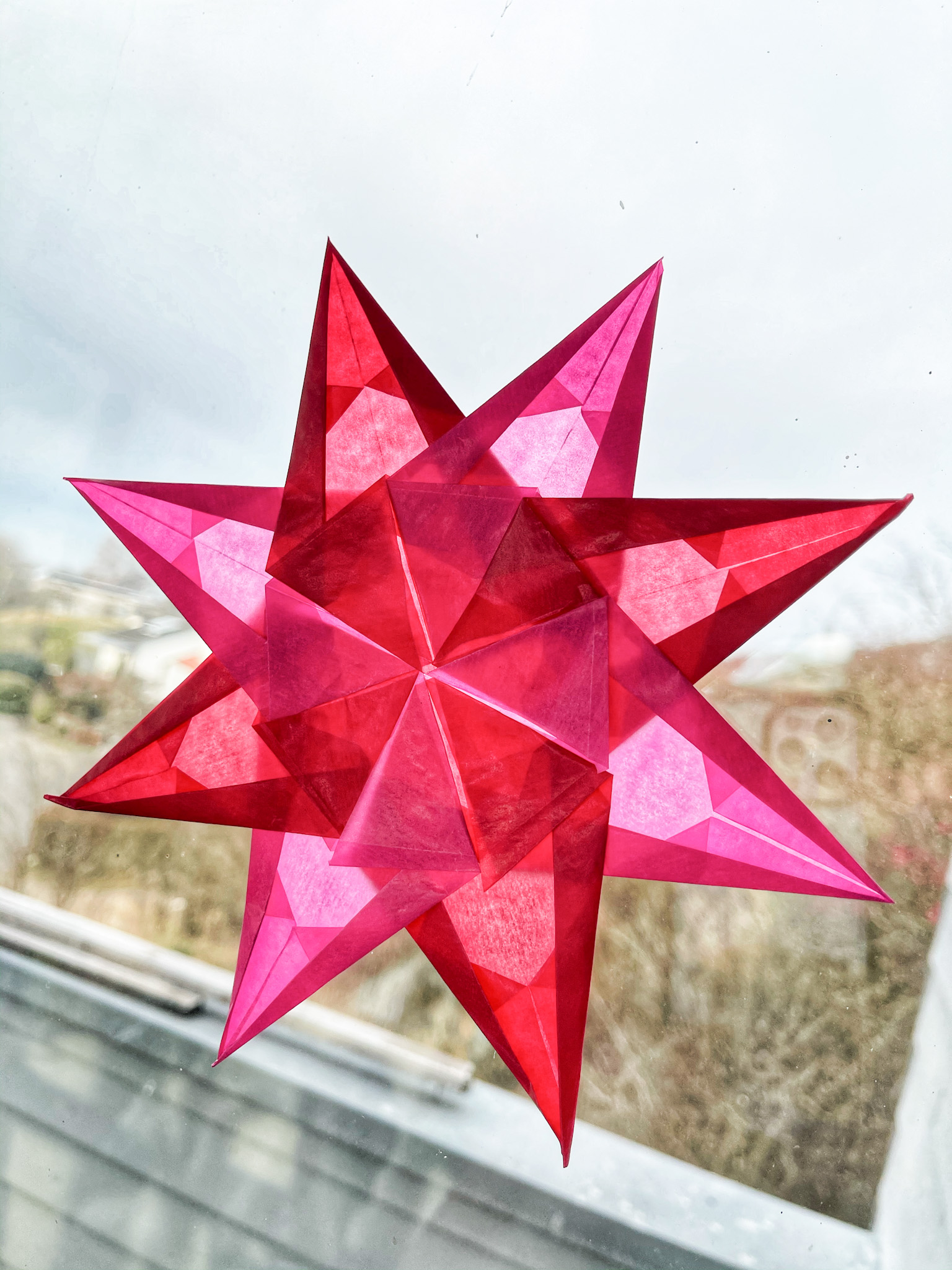 Fensterbild Stern für Kinder